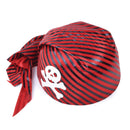 Pirate Skull Hat Red Black Bandana Skull and Crossbones 1