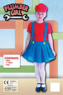 Plumbers Girl Red Large Childrens Costume Female 1