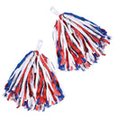 Pom Poms Red White Blue Cheerleader Costume Accessory 1