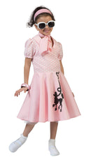 Poodle Dress Pink Childrens Costume 1