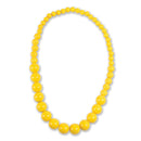 Pop Art Big Pearl Necklace Yellow Costume Accessories Female 1