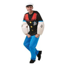 Popeye Costume Adult Padded Muscle Arms 1