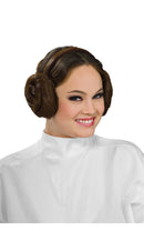 Princess Leia Head Band Fake Hair Buns 1