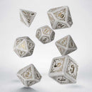 Q-Workshop Bloodsucker Shimmering White & Gold Dice Set 1