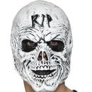 R I P Grim Reaper Mask Foam Latex Adult White 1
