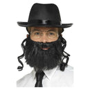 Rabbi Kit Adult Black Hat Grey Beard Glasses 2