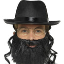 Rabbi Kit Adult Black Hat Grey Beard Glasses 1