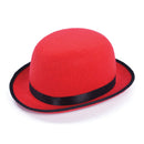 Red Bowler Hat Adult Costume Accessory 1