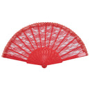 Red Lace Fan 23cm BA2153 1