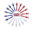 Red White Blue Forks Party Goods Unisex 1