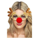 Reindeer Comedy Specs Adult Gold 2