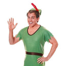Robin Hood Elf Adult Costume Green Tunic with Hat 3