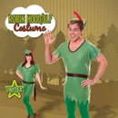 Robin Hood Elf Adult Costume Green Tunic with Hat 4