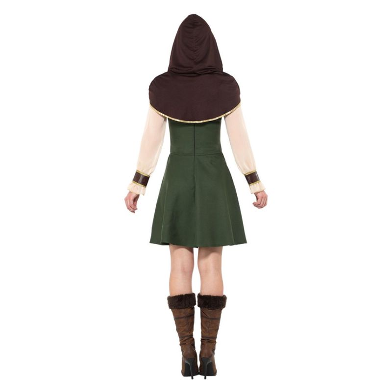 Robin Hood Lady Costume Green & Brown Adult_4