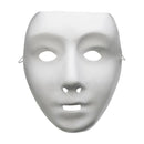 Robot Costume Mask White Elastic String Adult Costume Accessory 1