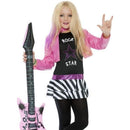 Rockstar Glam Costume Kids Black Pink 1