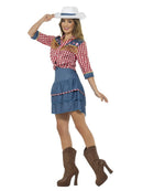 Rodeo Doll Costume Adult Womens Blue 2