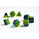 Polyhedral Dice: Green & Blue Translucent 1