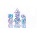 Sirius Dice: Cotton Candy Glowworm, Glow in the Dark Poly Set 1