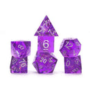 Sirius Dice: Sharp Purple Fairy 7-Piece Polyhedral Dice Set 1