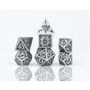 Sirius Dice: Illusory Metal Silver Poly Set 1