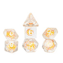 Orange Fruit Slice Dice Set Sirius Dice Gaming Accessory 1