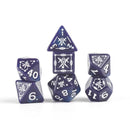 Adventure Dice Set Rogue Purple Dungeons and Dragons Gaming Accessory by Sirius Dice 3