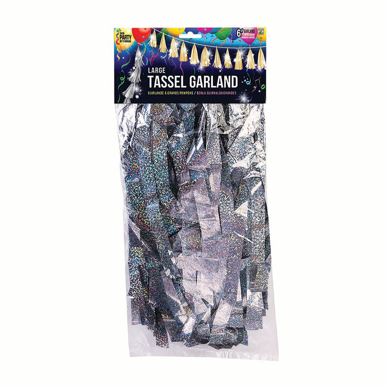 Balloon Tassels Large Silver Holographic_1 SK97194