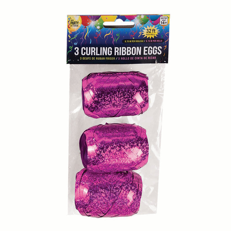 Curling Eggs Holographic Fushsia_1 SK98023