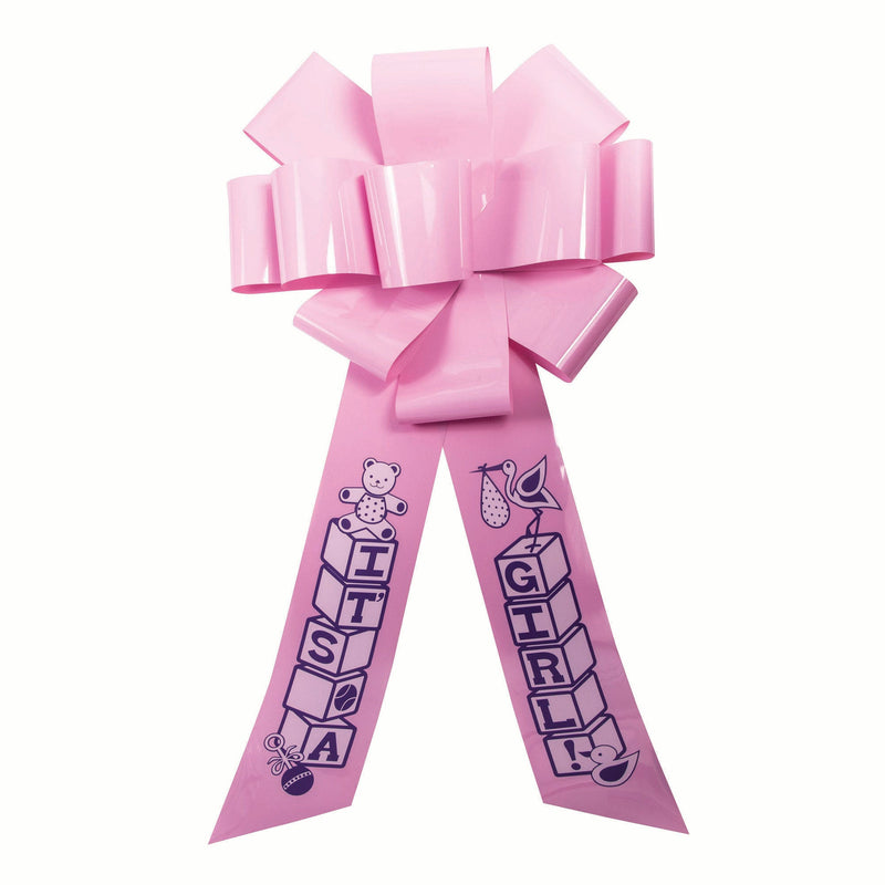 Celebration Door Bow Its A Girl Pink_1 SK98573