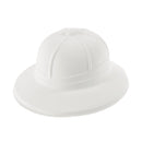 Safari Pith Helmet White Flock Hat Costume Accessory 1