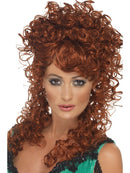Saloon Girl Wig Adult Auburn Long Curly 1