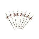 Santoro Gorjuss Ruby Paper Straws Black 1