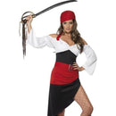 Sassy Pirate Wench Costume with Skirt Ladies Dress 2