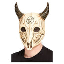 Satanic Ram Skull Overhead Mask Adult Latex 1