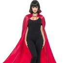 Satin Devil Cape Adult Red 1