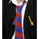 School Tie Adult Red Blue 1