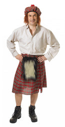 Scottish Kilt and Hat Adult Highlander Costume 1