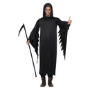Screamer Costume Ghostface Black Gown and Hood 1