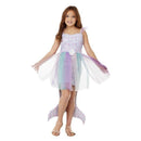 Seashell Mermaid Costume Multicoloured Scaled Dress With Attached Tutu and Scaled Tail 1
