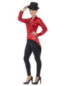 Sequin Tailcoat Jacket Adult Red 3