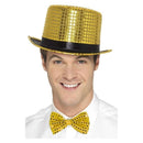 Sequin Top Hat Adult Gold 2