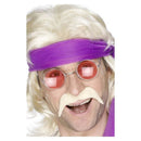 Seventies Tash Blonde Self Adhesive Adult Disco Costume Accessory 1