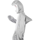Shark Costume Adult Grey Bodysuit Hood 4