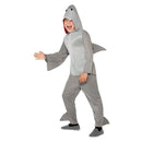 Shark Costume Kids Grey Hooded Jumpsuit 2