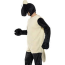 Shaun The Sheep Costume Adult White Black Jumpsuit 3