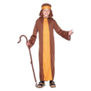 Shepherd Costume Kids Brown Robe Headpiece 2