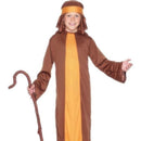 Shepherd Costume Kids Brown Robe Headpiece 1