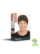 Short Brown Mens Wig Boy Band Beatles Style 2