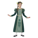 Shrek Princess Fiona Costume Kids Green Dress 1